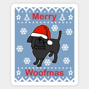 Merry Woofmas Cute Dog Christmas Sweaters Sticker